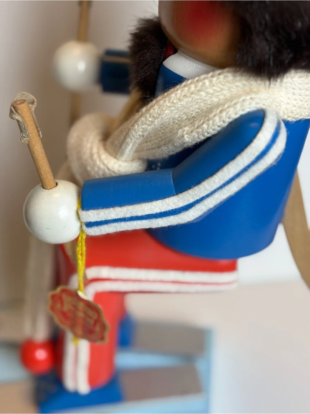Steinbach “Big Skier” Nutcracker-18”Handmade Germany/Kurt Adler Collection/flaw